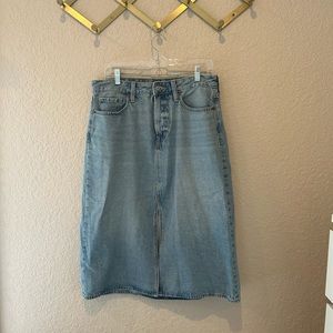 Old Navy denim midi skirt